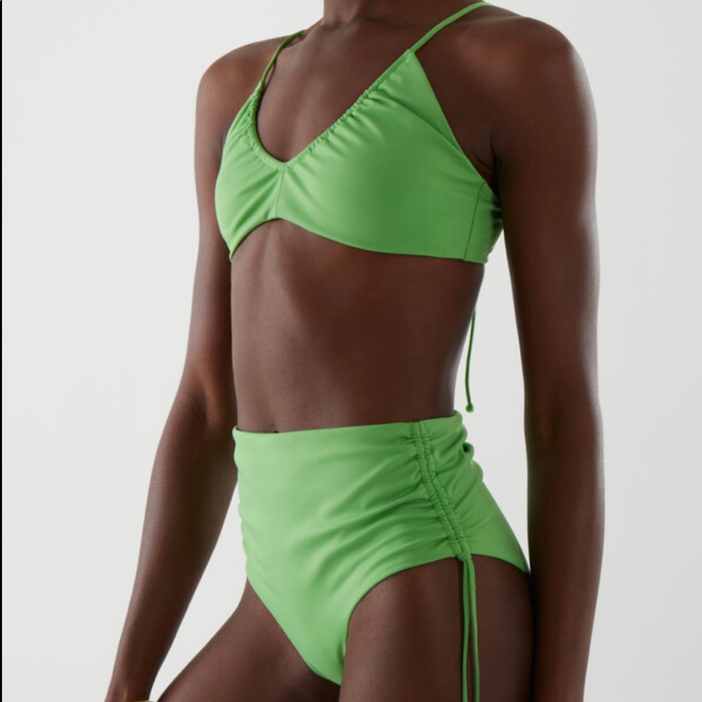 COS Green Drawstring Bikini
